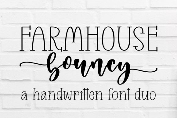Farmhouse Bouncy: A Handwritten Font for Charming Design