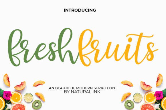 Fresh Fruits: A Script Font for Elegant Design