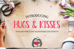 Hugs & Kisses: A Handwritten Font for Valentine's Day Designs