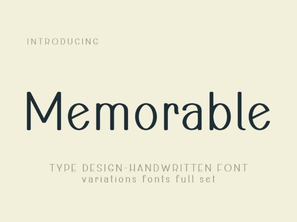 Memorable: The Handwritten Font for Authentic Design