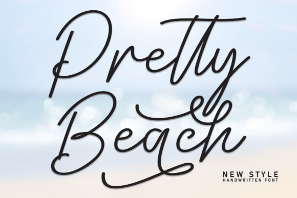 Pretty Beach: A Handwritten Font for Elegant Design