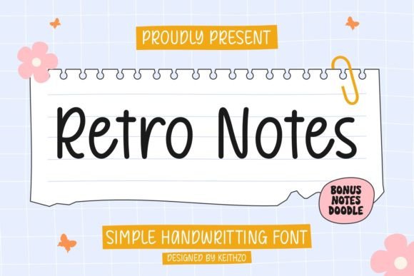 Retro Notes: The Charming Typeface for Authentic Design