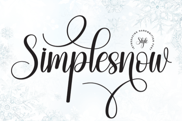 Simplesnow: Elegant Handwritten Font for Modern Design