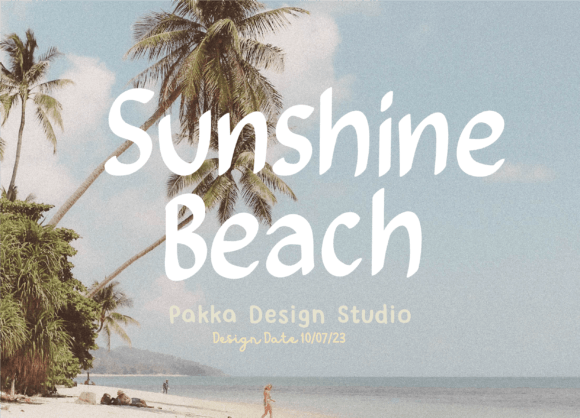 Sunshine Beach: A Typeface for Coastal Design