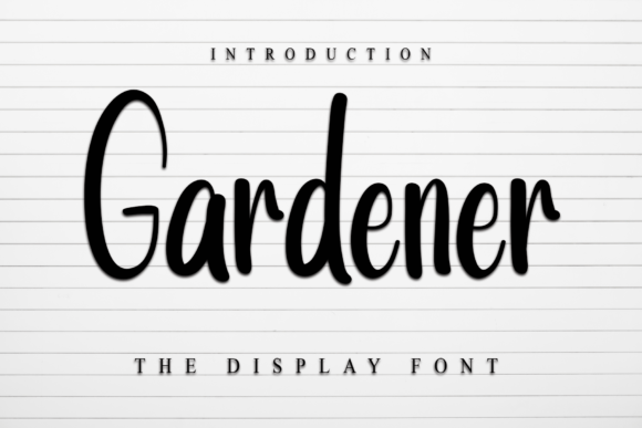 The Gardener Font: A Playful Touch for Modern Design