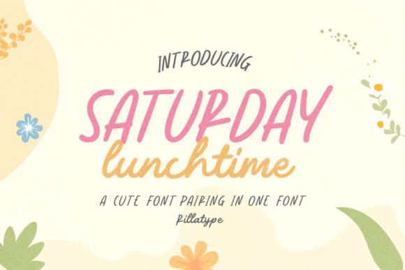 Unlock Playful Branding with Saturday Lunchtime Font